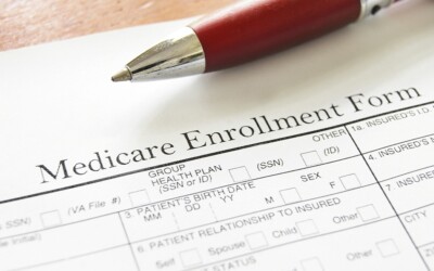An image of a Medicare Enrollment form.
