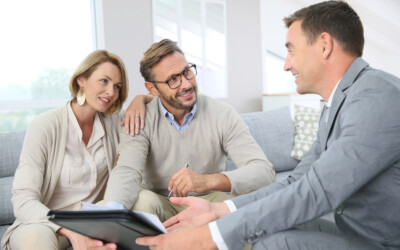 Medicare agent communicating with current clients.